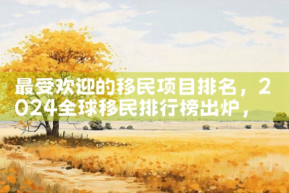最受欢迎的移民项目排名|移民公司