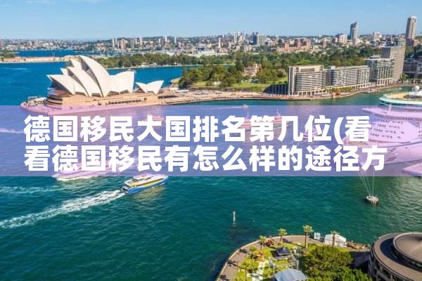 德国移民大国排名第几位|移民公司