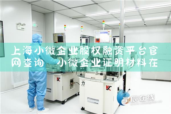 上海小微企业股权融资政策文件最新