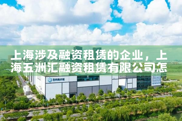 上海涉及融资租赁的企业